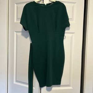 Green mini dress